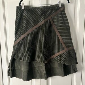 Layered Corduroy Skirt
